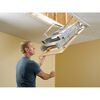 Werner 25 In. W x 54 In. L x 8 Ft. to 10 Ft. H Ceiling Aluminum Attic Ladder, small
