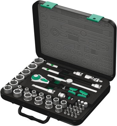 Wera Tools 43pc 3/8in Drive 8100 SB 2 Zyklop Speed Ratchet Set