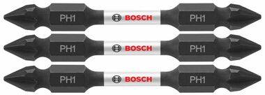 Bosch 3 pc. Impact Tough 2.5 In. Phillips #1 Double-Ended Bits, large image number 0