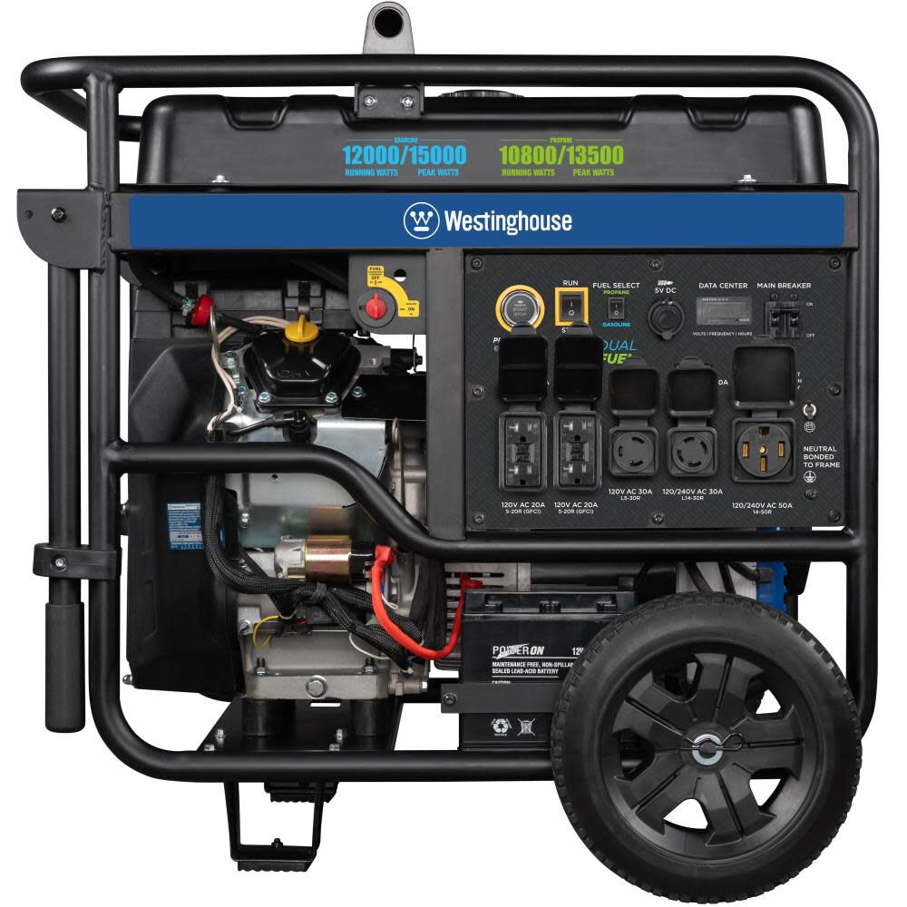 Westinghouse Outdoor Power Dual Fuel Portable Generator with CO Sensor ...