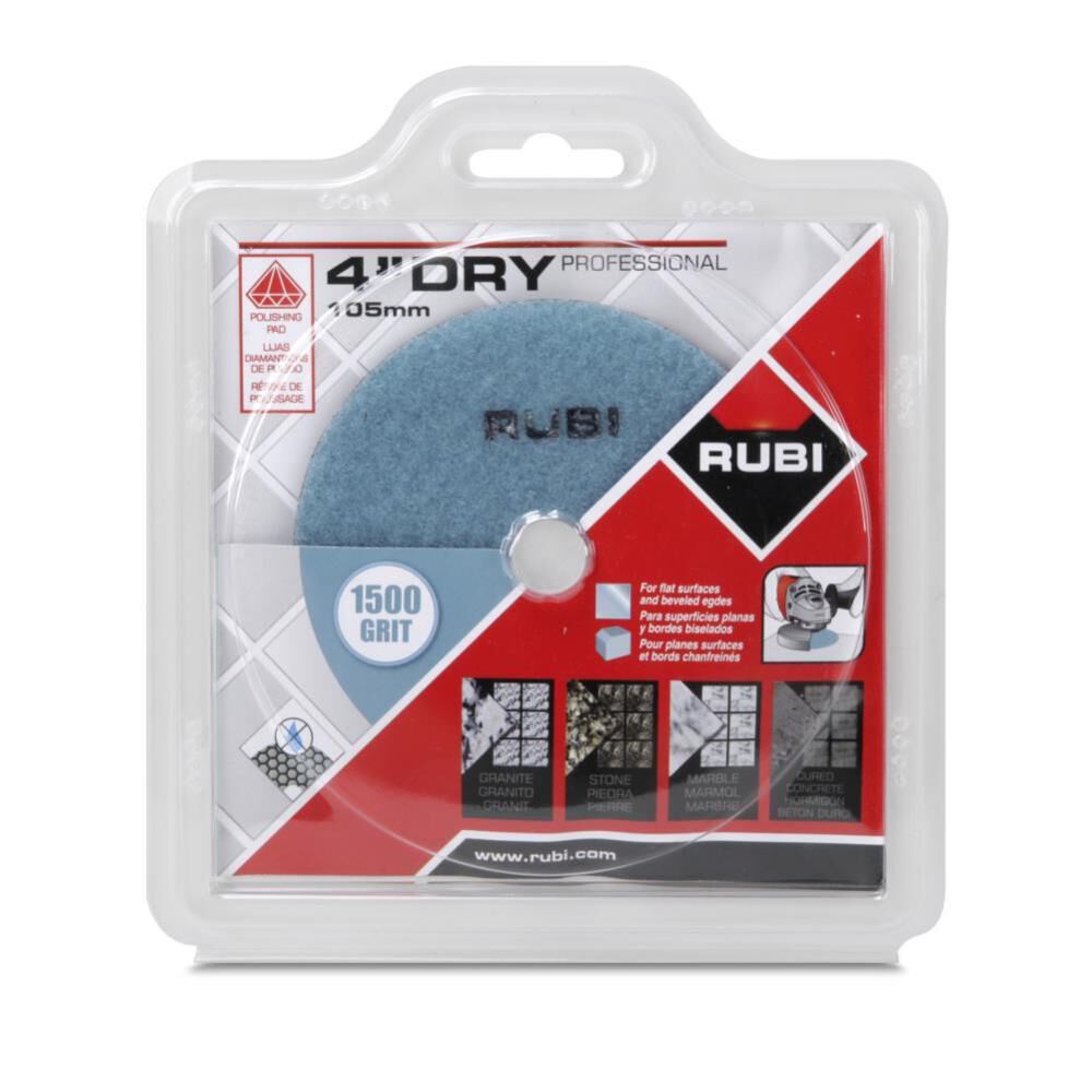 Rubi Tools Resin Dry Polishing Pad 1500 Grit 4 In., large image number 1