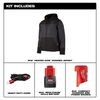 Milwaukee M12 Heated AXIS Hooded Jacket Kit Gray Small, small image number 3