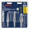 Bosch High Speed Steel Impact Tough Turbo Step Drill Bit Set 3pc, small image number 4
