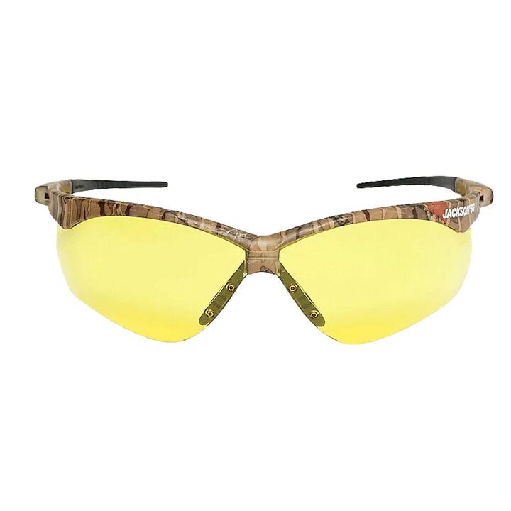 Jackson Safety Glasses Anti Fog Coating Amber Lens Camo Frame, large image number 1