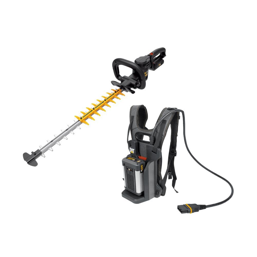 CAT DG620 60V 25in Brushless 2-Speed Backpack Hedge Trimmer Kit