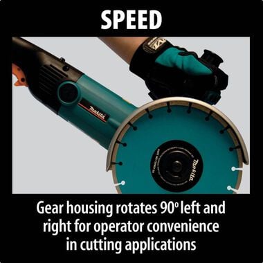 Makita 7 In. Electronic Angle Grinder, large image number 2