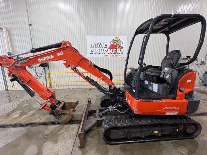 Kubota KX033-4 24.8HP Compact Tracked Excavator Used 2018, large image number 6