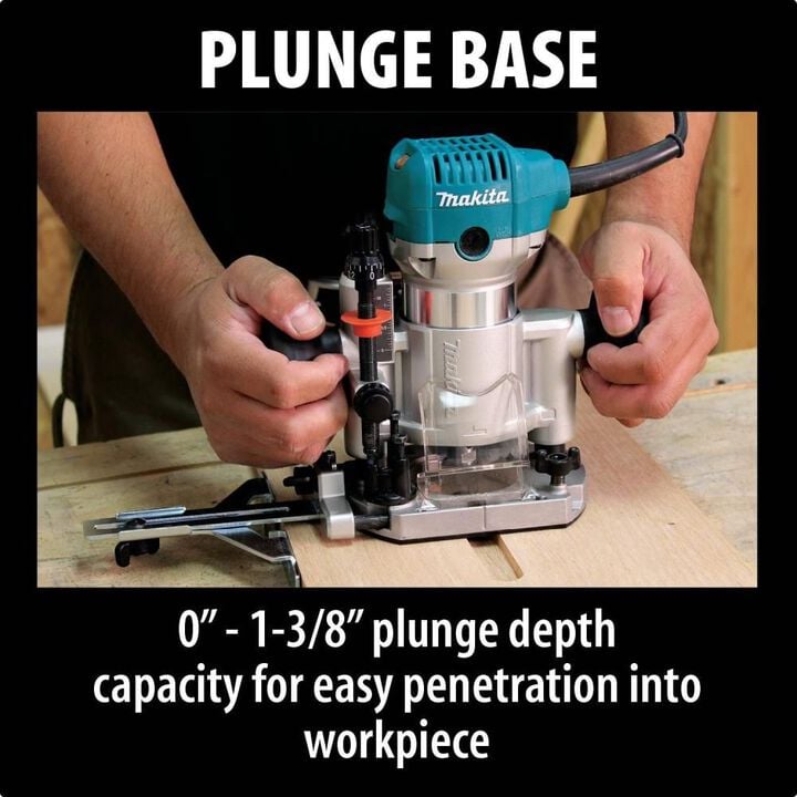 Makita 1-1/4 HP Compact Router Kit, large image number 9