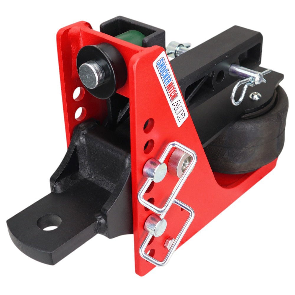 Shocker Hitch 14K 2 Inch Air Receiver Hitch & Drawbar with 1 Inch Hole, large image number 1