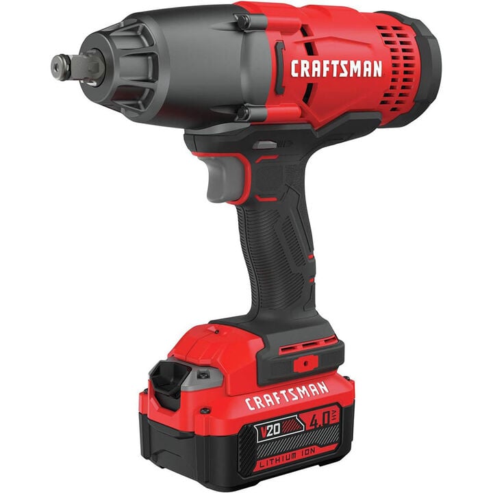 CRAFTSMAN V20* Cordless 1/2 Inch Impact Wrench 1 Battery Kit