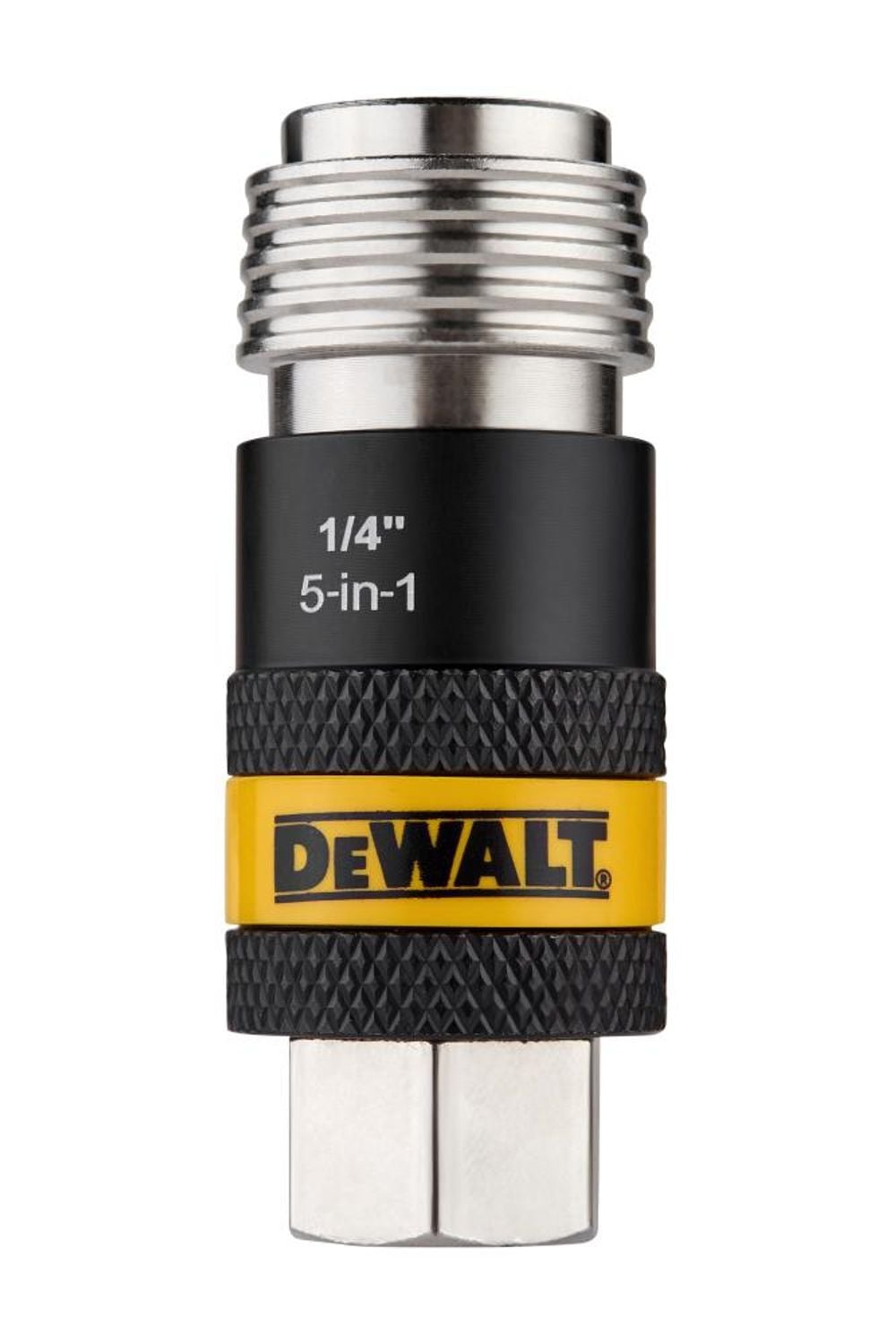 DEWALT 1/4 Inch FNPT 5-in-1 Safety Exhaust Coupler - DXCM036-0233