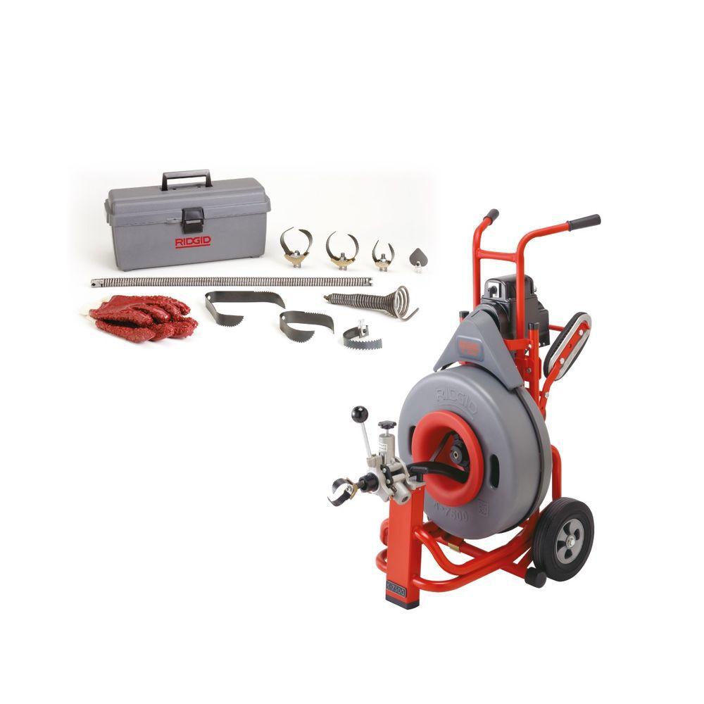 Ridgid K-7500 220V 4/10HP Drum Machine with 5/8 Inch Pigtail, large image number 2
