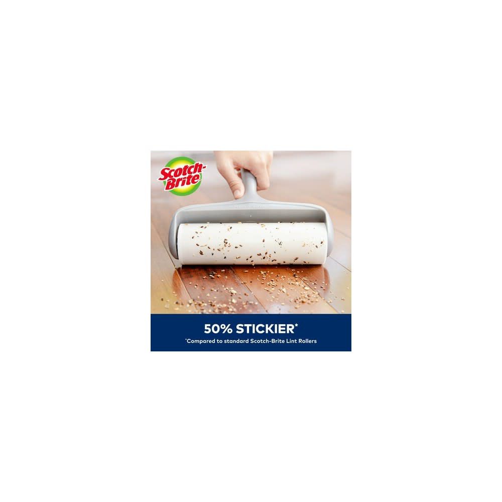 3M Scotch Brite 8 Inch Large Surface Lint Roller & Refill 2 Pack, large image number 4