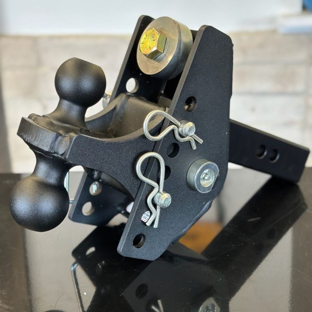 Shocker Hitch 20K Impact Max 2 Inch Cushion Hitch & Black Combo Ball Mount with 2 Inch & 2 5/16 Inch Hitch Balls, large image number 10