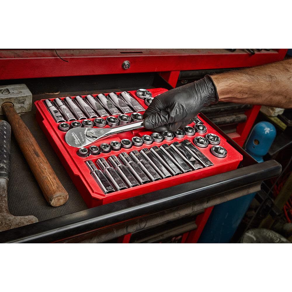 Milwaukee 47pc 1/2inch Tool Set SAE & Metric & 8pc Tool Set Bundle, large image number 11