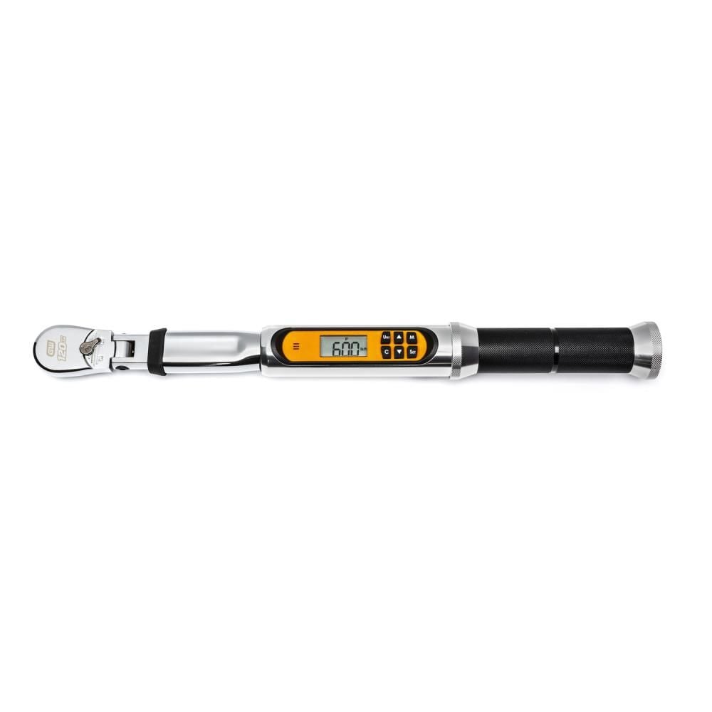 GEARWRENCH 120XP 3/8 Inch Drive Flex Head Electronic Torque Wrench with Angle, large image number 1