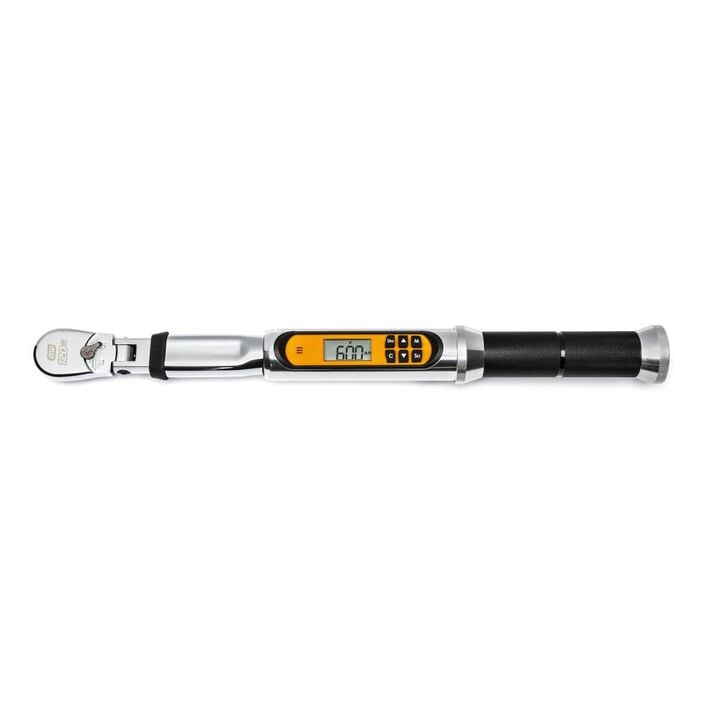 GEARWRENCH 120XP 3/8 Inch Drive Flex Head Electronic Torque Wrench with Angle