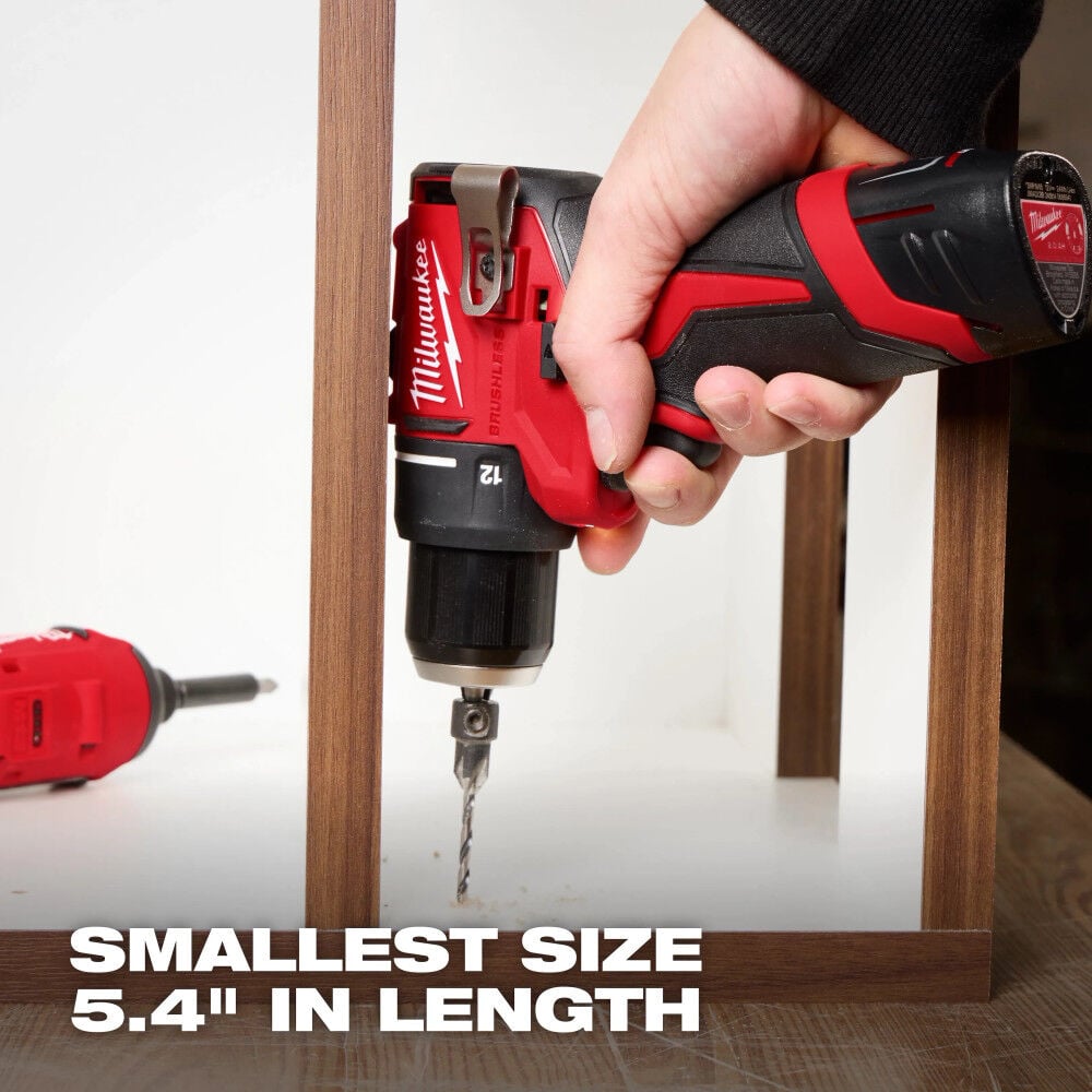 Milwaukee M12 Subcompact Brushless 2-Tool Combo Kit and Rotary Tool Bundle, large image number 8