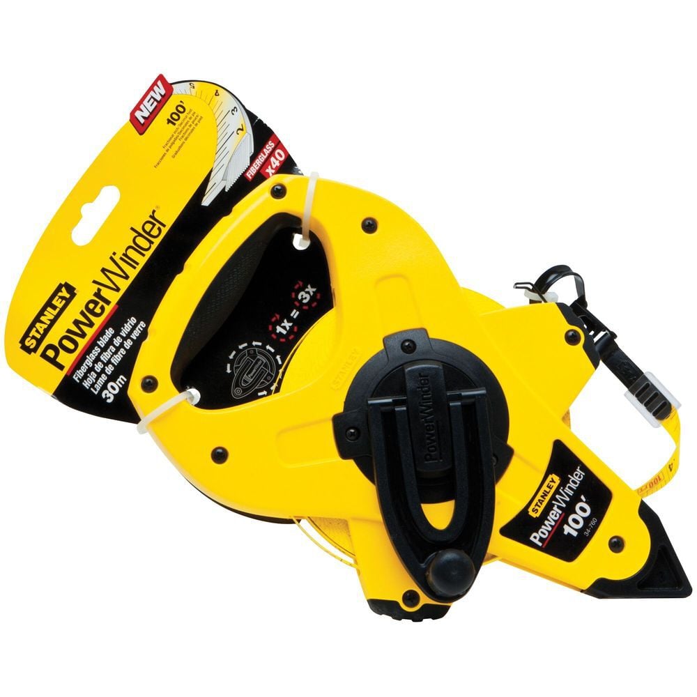 Stanley 100 Ft PowerWinder Fiberglass Open Long Tape, large image number 3
