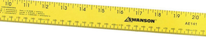Swanson Tool 36 In. Yardstick (Yellow) Aluminum with Metric (91 Cm), large image number 1