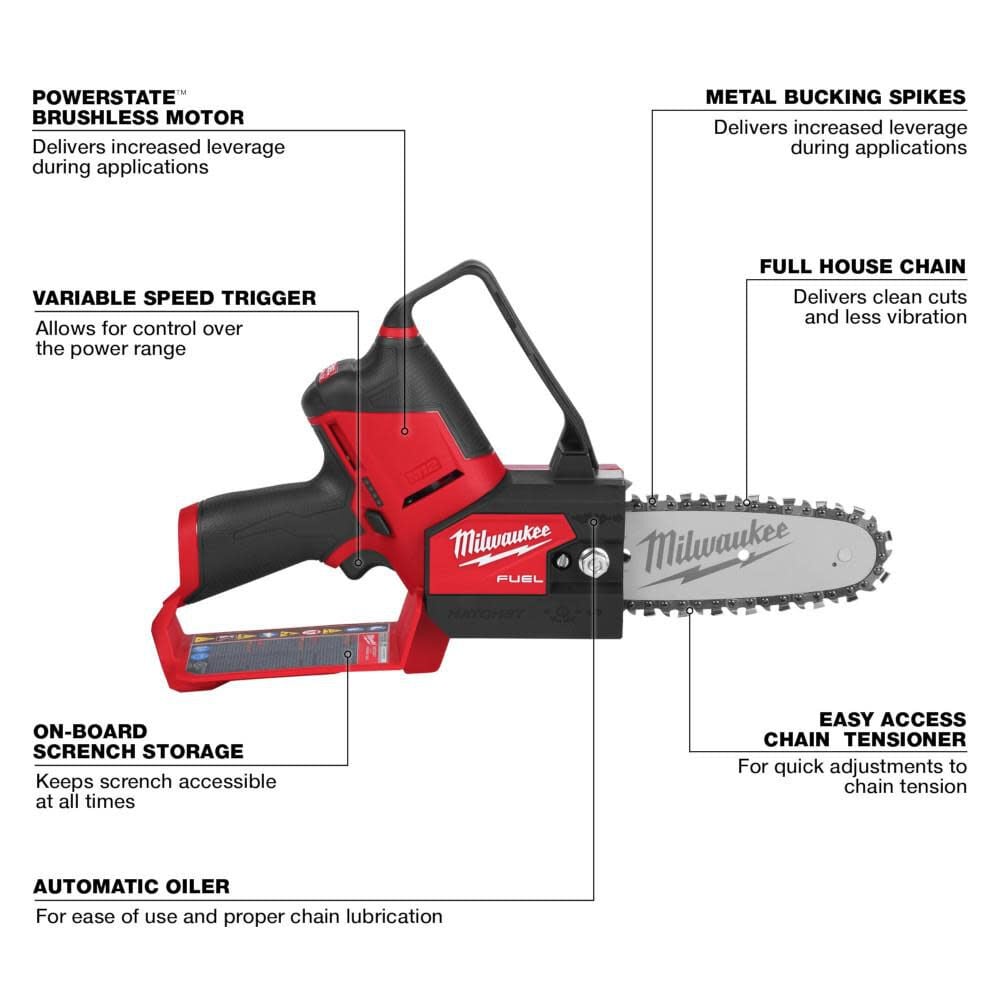 Milwaukee M12 FUEL HATCHET 6inch Pruning Saw (Bare Tool), large image number 3