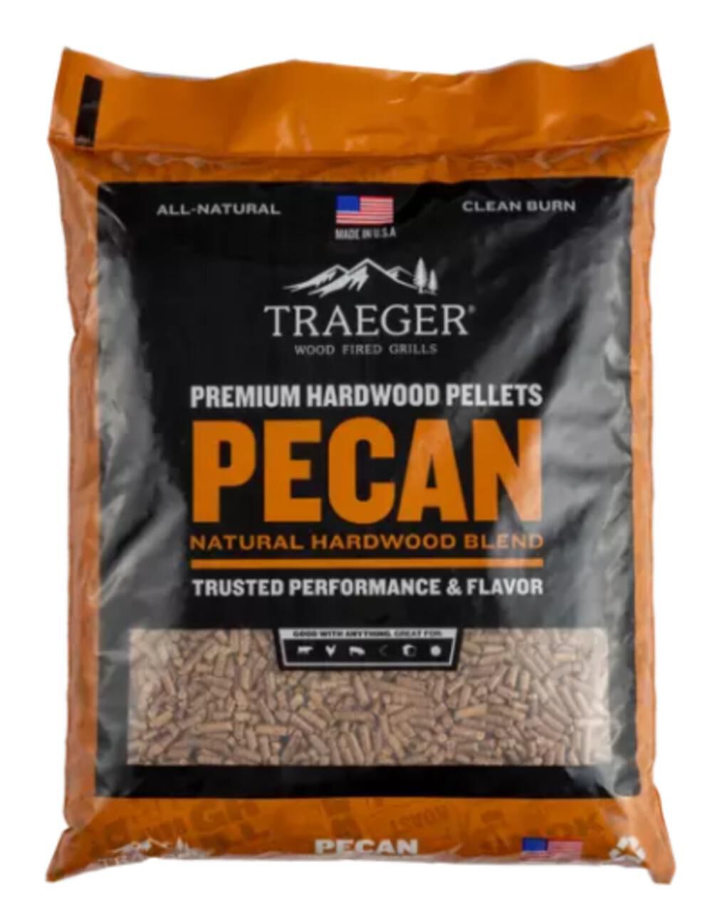 Traeger Pecan BBQ Wood Pellets 20lb Bag – PEL314