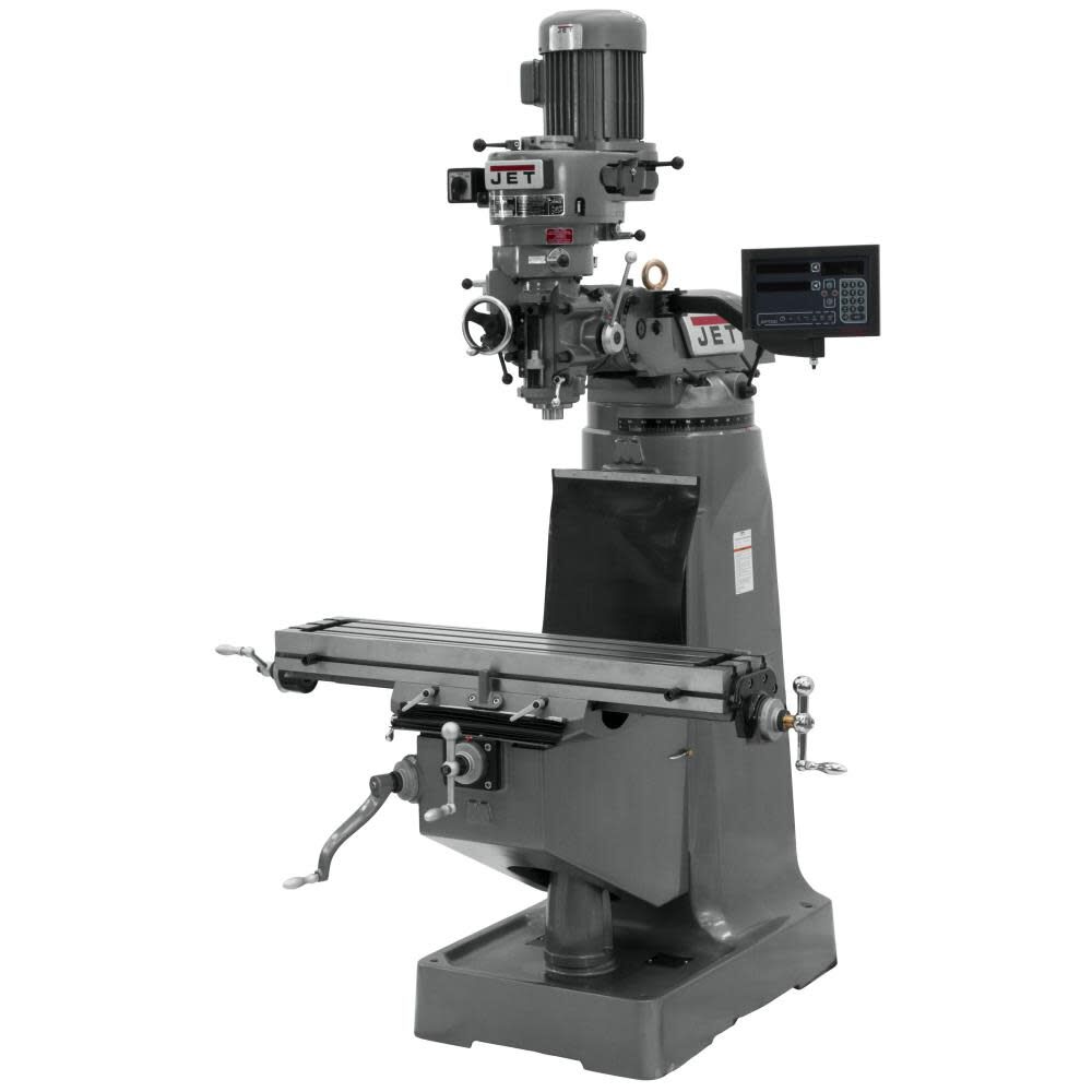 JET JTM-1 Mill with 3-Axis Newall DP700 Dro - JT9-691190