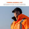 Ergodyne N-Ferno 6807 Black Winter Baseball Cap with Ear Flaps, small