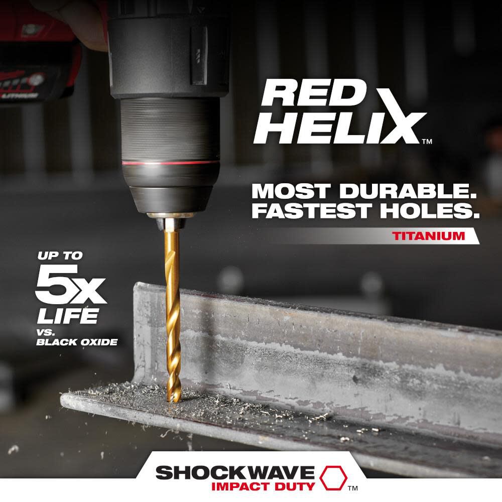 Milwaukee 5/32 in. Titanium SHOCKWAVE Drill Bit, large image number 4