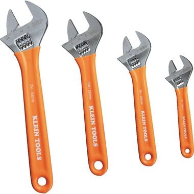 Klein Tools Extra-Capacity Adjustable Wrench Set 4pc