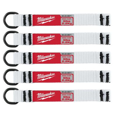 Milwaukee 5pc 5lb D-Ring Web Attachment
