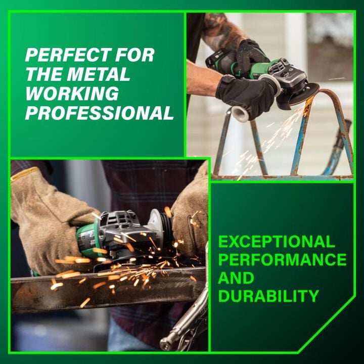 Metabo HPT 18V Lithium Ion 4 1/2in Angle Grinder (Bare Tool), large image number 3