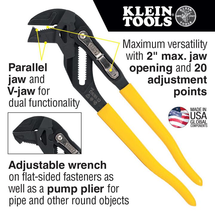 Klein Tools Plier Wrench Set, 2-Piece, large image number 1