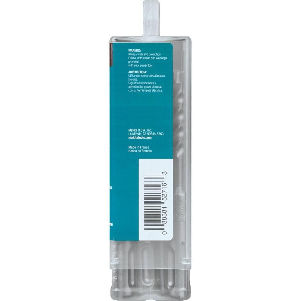 Makita 1/4in x 4in SDS-Plus Bit, 3-Cutter, 10pk, large image number 12