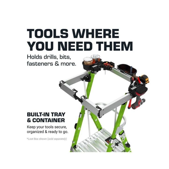 Little Giant Safety Adjustable Fortress 4-8 Ft All Terrain Grade ANSI IAA Step Ladder, large image number 5