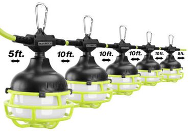 Flexzilla 50' 18/3 8000 Lumen LED String Light