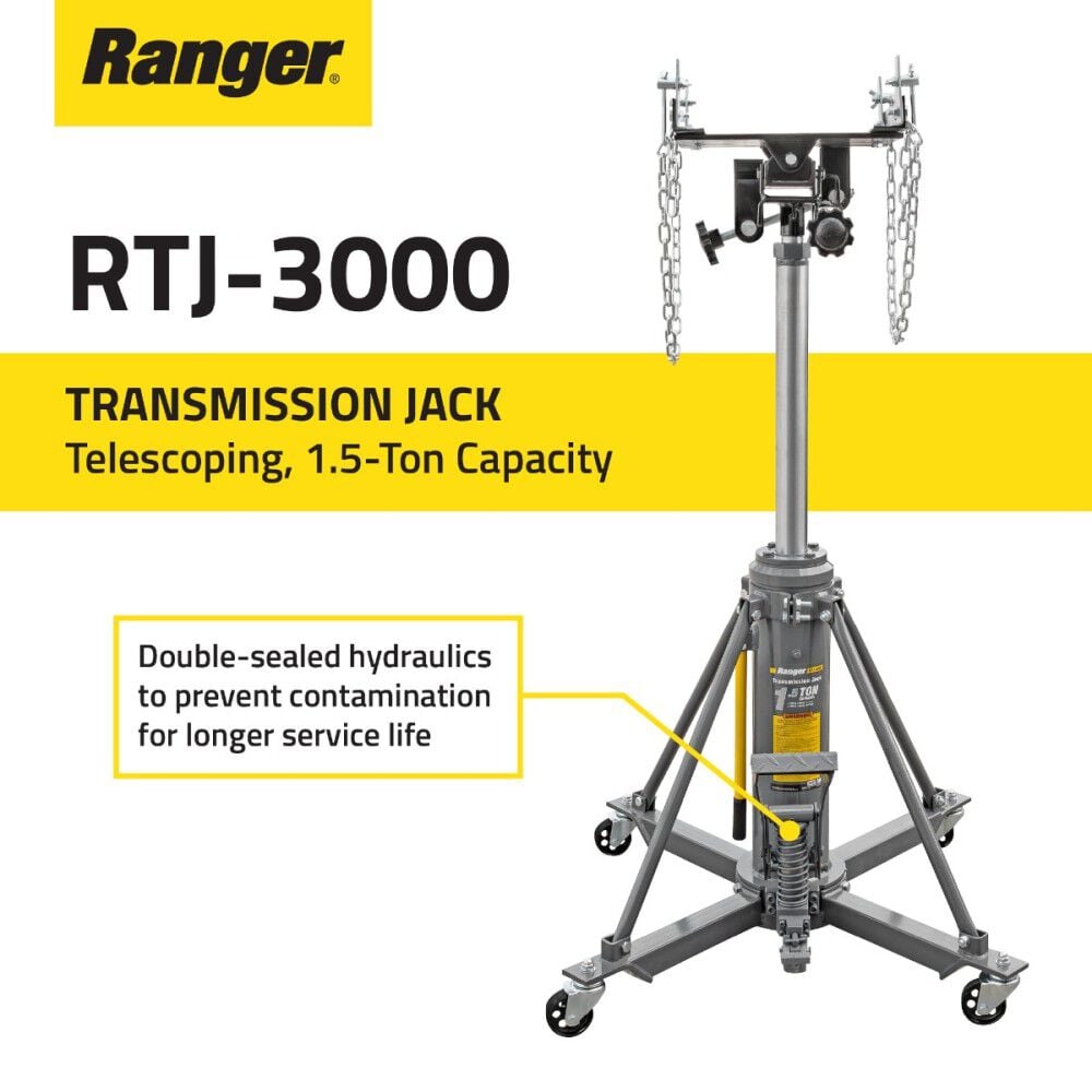 Ranger RTJ-3000 1.5-Ton Telescoping Transmission Jack, large image number 3