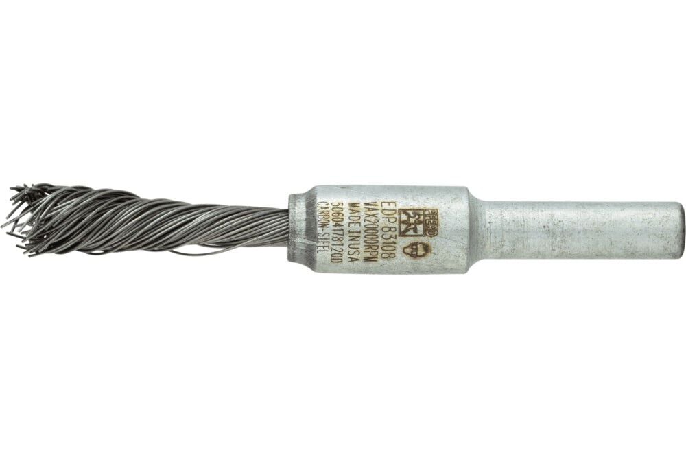 Pferd SINGLETWIST Knot End Brush 1/4 Inch Diameter Flared Cup .014 Carbon Steel 1/4 Inch Shank, large image number 1