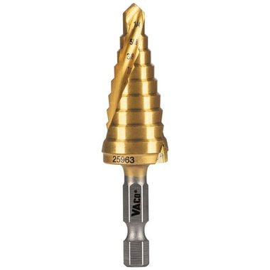 Klein Tools 1/4in to 3/4in Step Drill Bit VACO