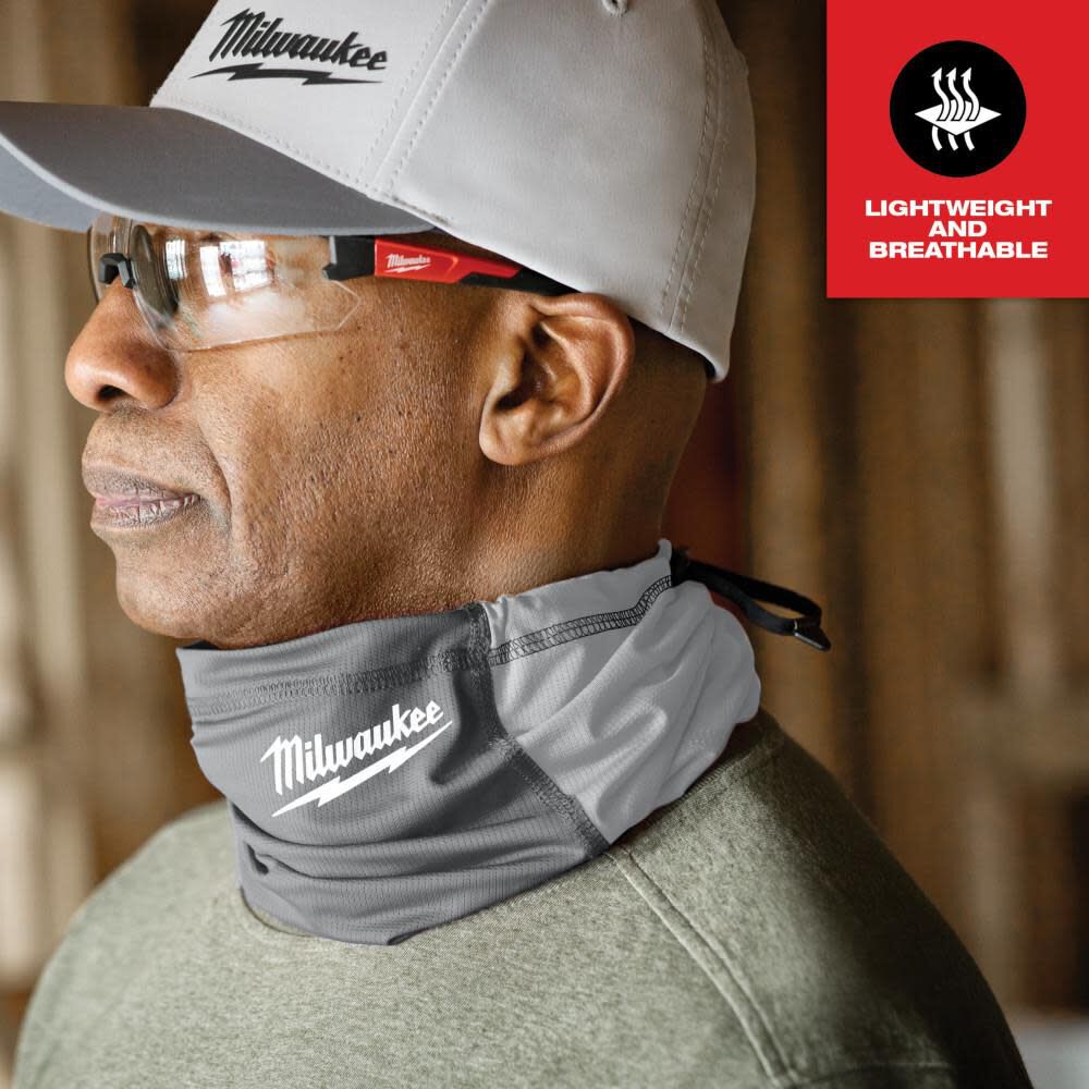 Milwaukee WORKSKIN Performance Neck Gaiter Gray 424G Acme Tools
