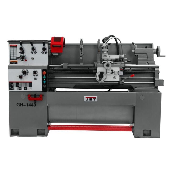 JET GH-1440-3 Lathe with Newall DP700 DRO and Collet Closer, large image number 0