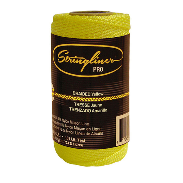 Stringliner #18 Construction Replacement Roll Braided Yellow 250 ft, large image number 1