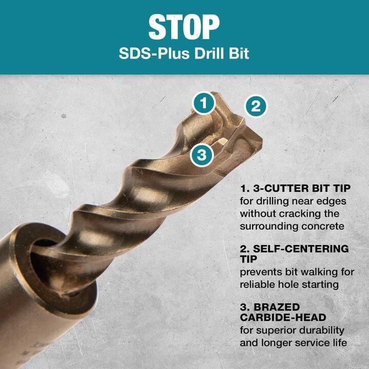 Makita 1/2in x 13/16in x 4in Stop Bit, large image number 9