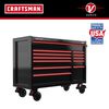 CRAFTSMAN V-SERIES 52 Inch Wide 12-Drawer Rolling Tool Cabinet, Black, small image number 2