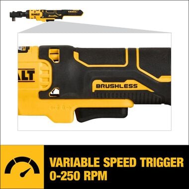 DEWALT ATOMIC 20V MAX Ratchet Brushless Kit 1/2in, large image number 5