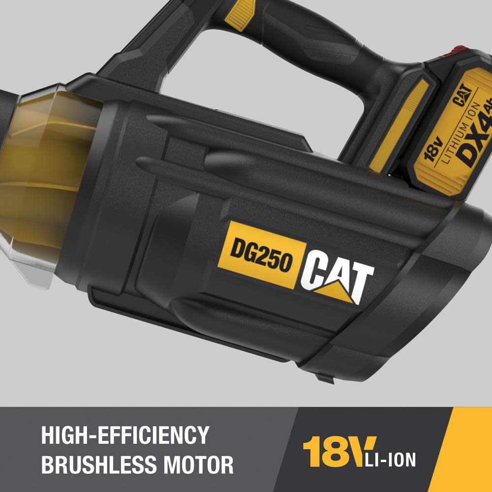 CAT DG250 18V Brushless 100 MPH 450 CFM Cordless Leaf Blower Kit, large image number 5