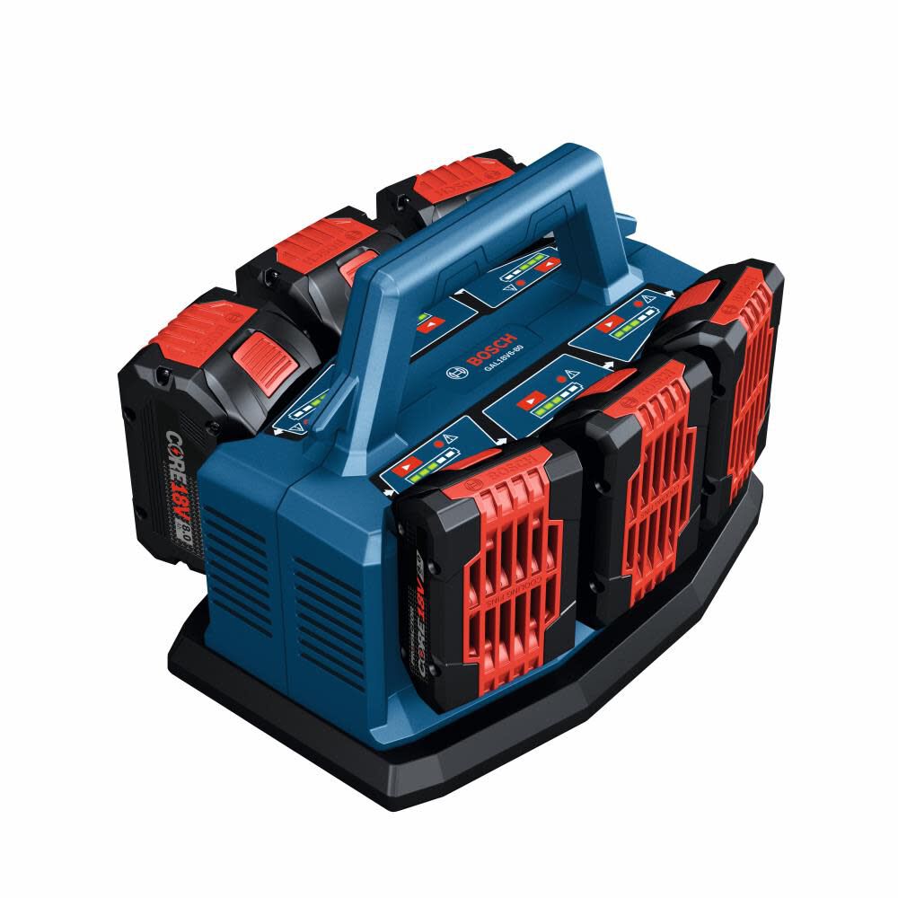 Bosch 18V 6 Bay Lithium Ion Fast Battery Charger GAL18V6 80 Acme Tools