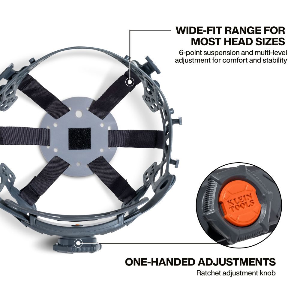 Klein Tools 6 Point Hard Hat Suspension Replacement, large image number 2