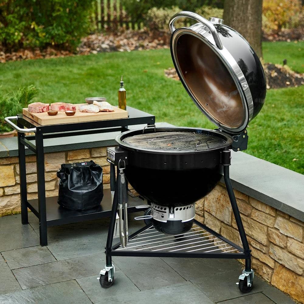 Weber Summit Kamado E6 24 Inch Charcoal Grill, Black, large image number 4