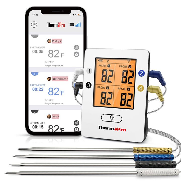TempPro Bluetooth 4-Probe Meat Thermometer, large image number 1